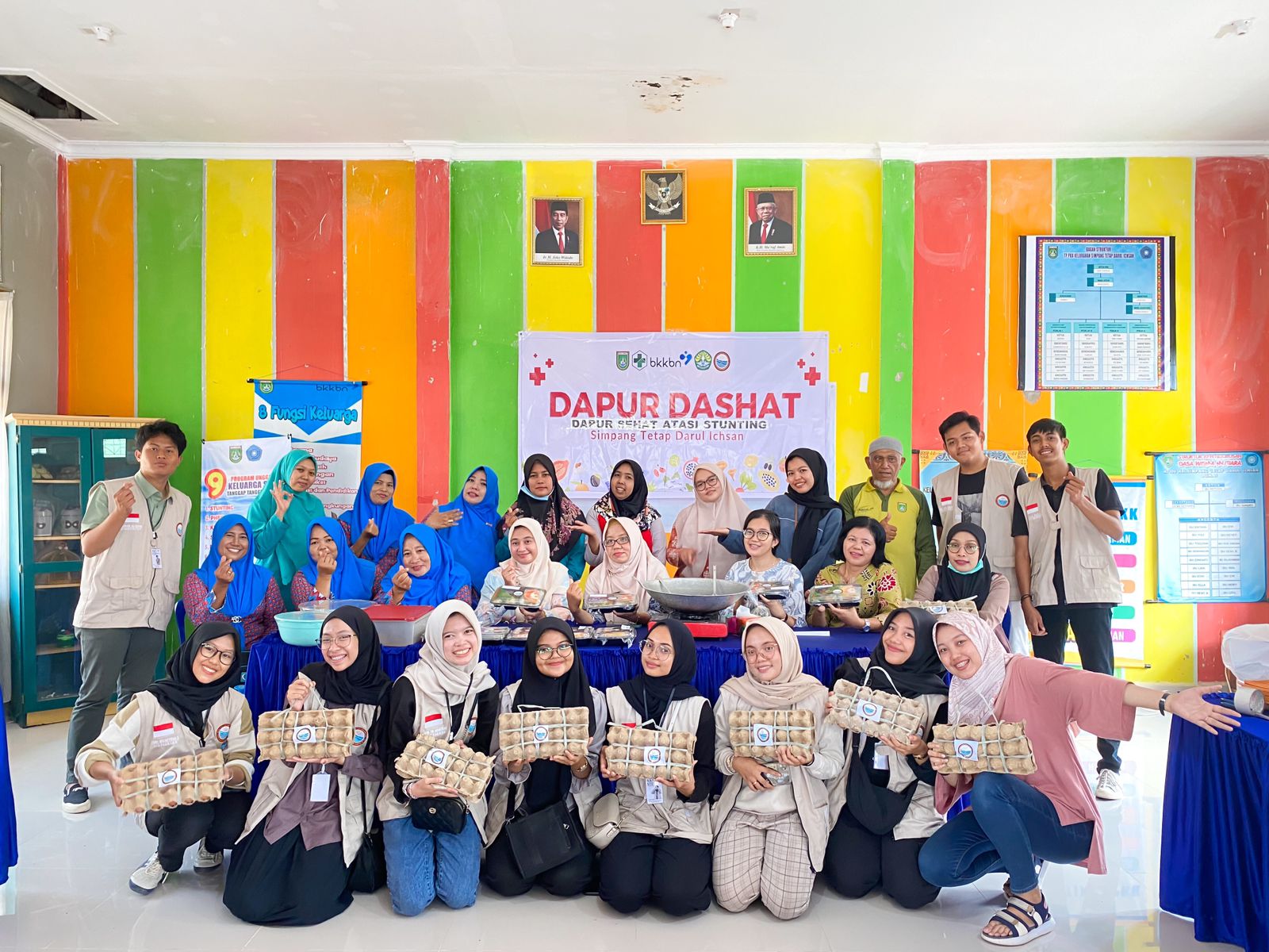 Tim Kukerta UNRI Kelurahan STDI Laksanakan Kegiatan Dapur Sehat Atasi Stunting