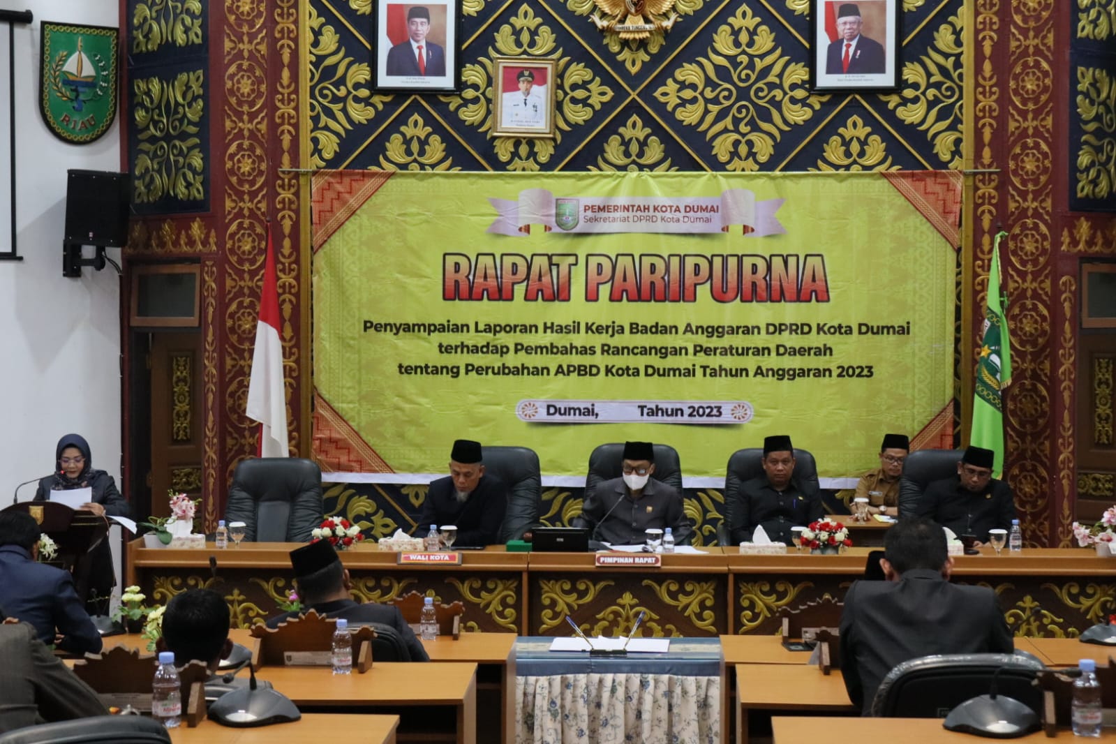 DPRD Dumai Gelar Paripurna Laporan Hasil Kerja Banggar Terhadap Ranperda APBD P Anggaran Tahun 2023