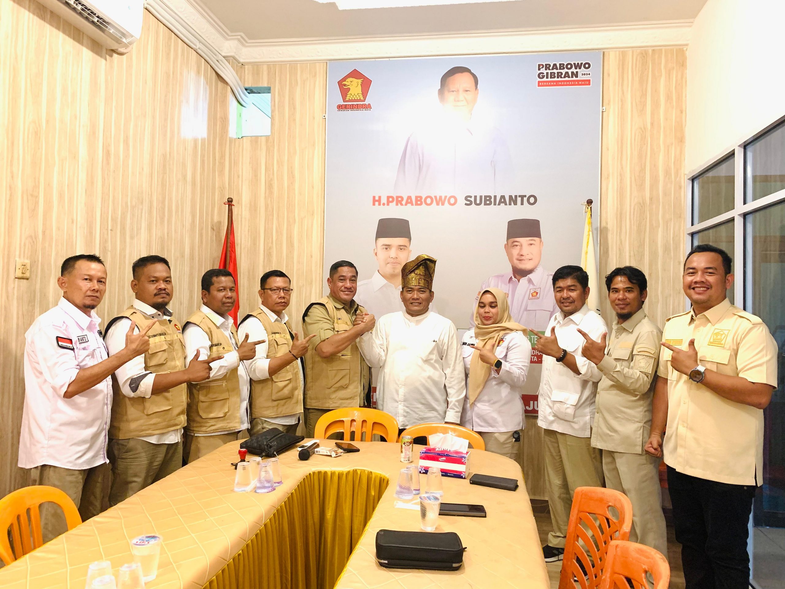 Sugiarto calon wakil walikota Dumai usai rapat internal partai Gerindra