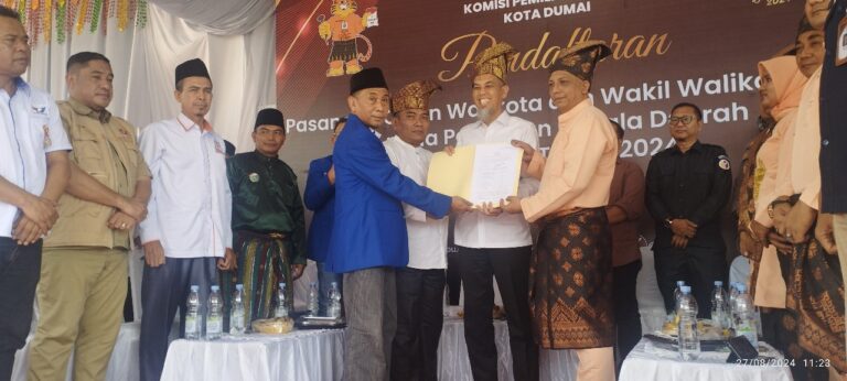 Sah,, Paisal - Sugiyarto Mendaftar Sebagai Calon Walikota - Wakil Walikota Dumai