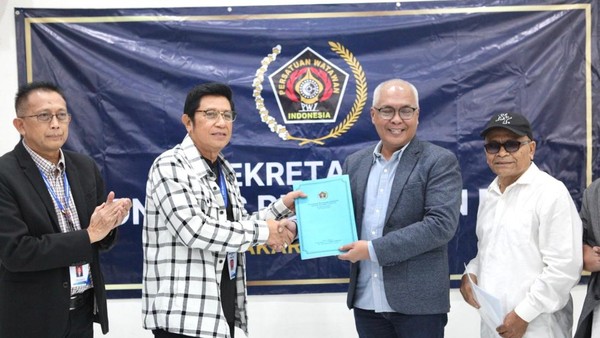 Direktur Utama LKBN Antara Akhmad Munir resmi mendaftar sebagai calon Ketua Umum Persatuan Wartawan Indonesia (PWI) 2025-2030. (Dok Istimewa)