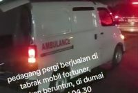 Tangkapan layar, video laka lantas
